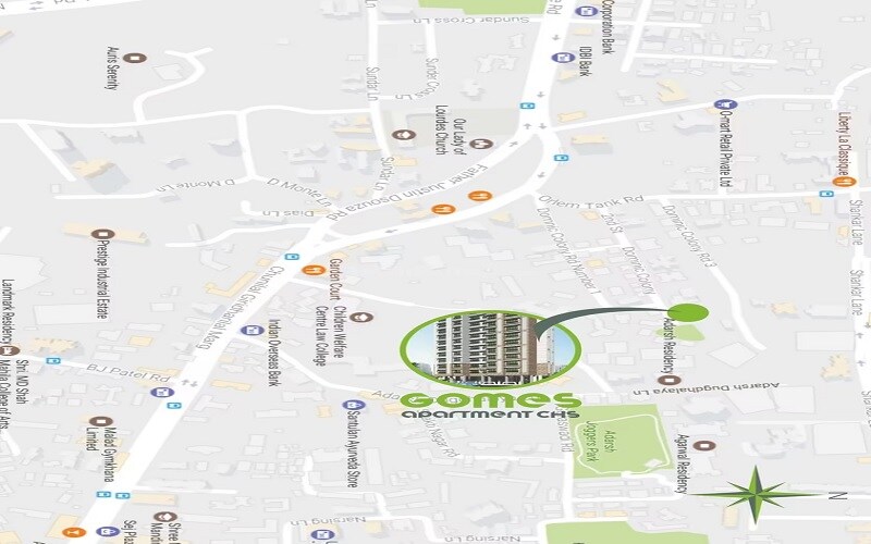 Gomes Apartment Location Image