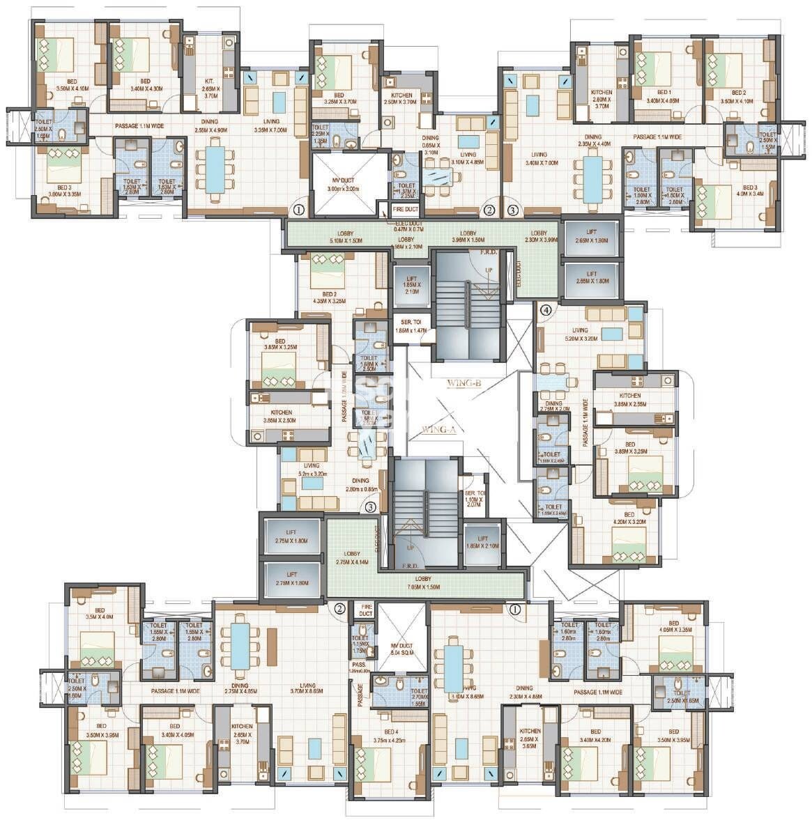 Goodwill Kanchangiri Floor Plans