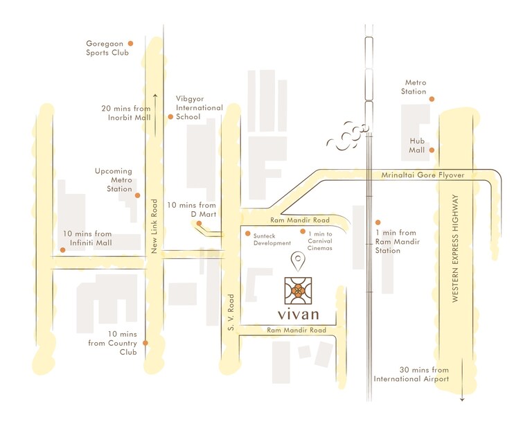 Goregaon Vivan Location Image