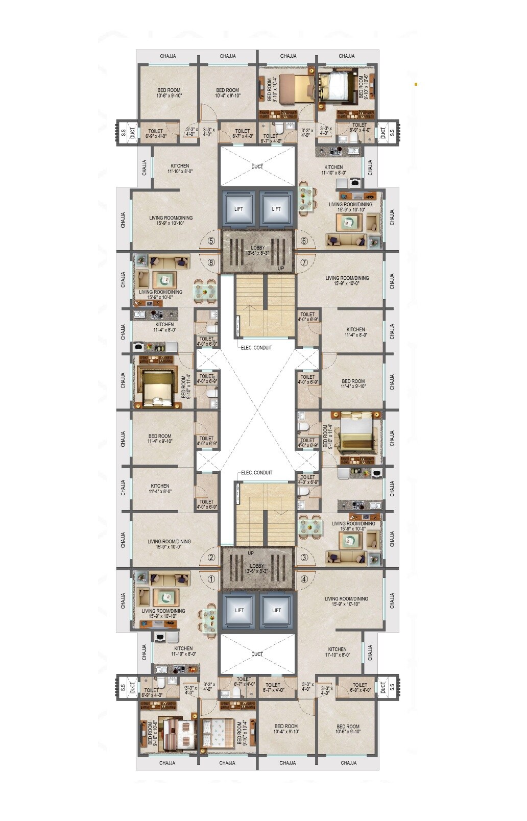 Gowda Palash Floor Plans