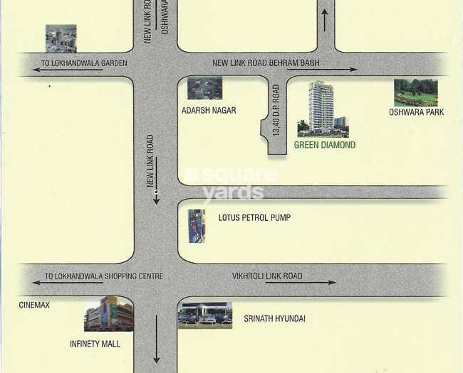 Green Diamond Location Image