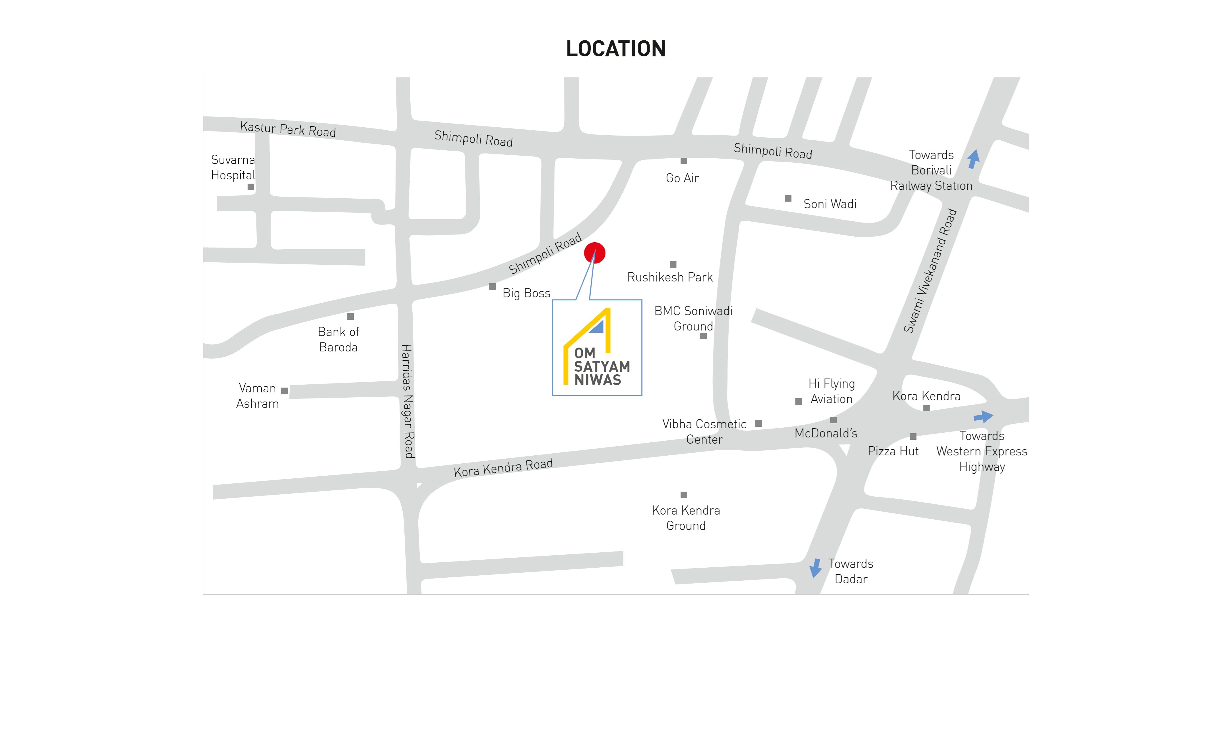 Greenfield Om Satyam Niwas CHS Location Image
