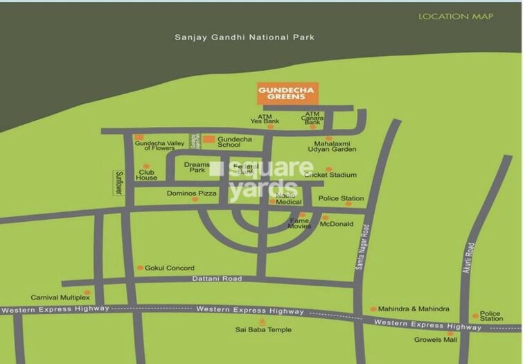 Gundecha Greens Location Image