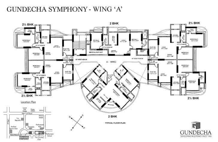 gundecha symphony project floor plans1