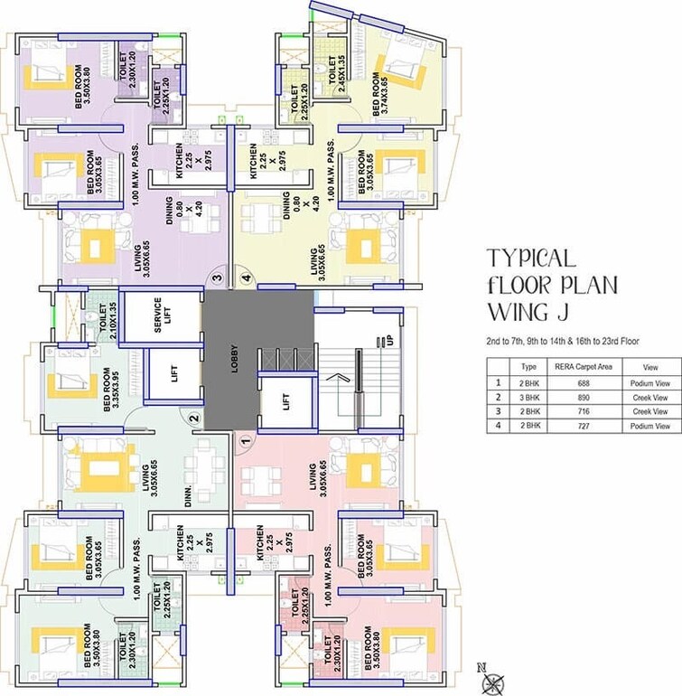 Gurukrupa Marina Enclave Floor Plans 3