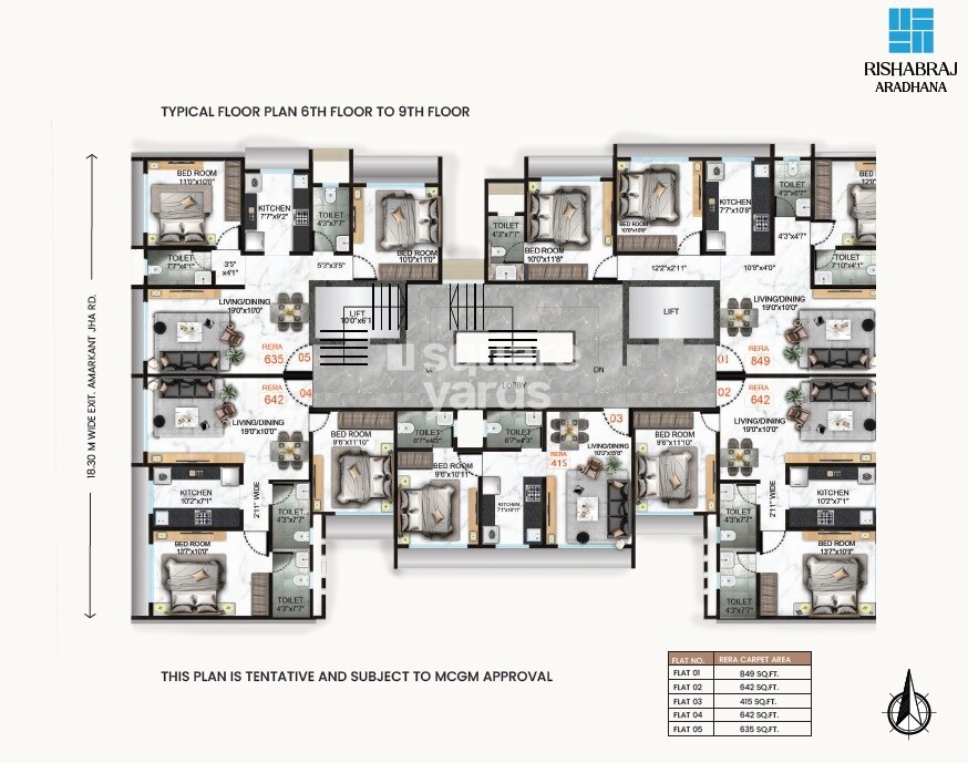 H Rishabraj Aradhana Floor Plans