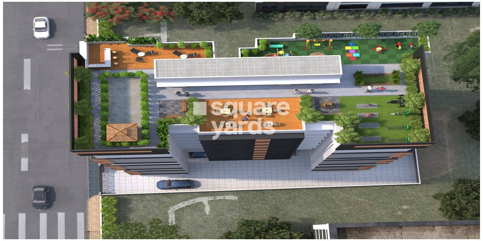 H Rishabraj Aradhana Tower View