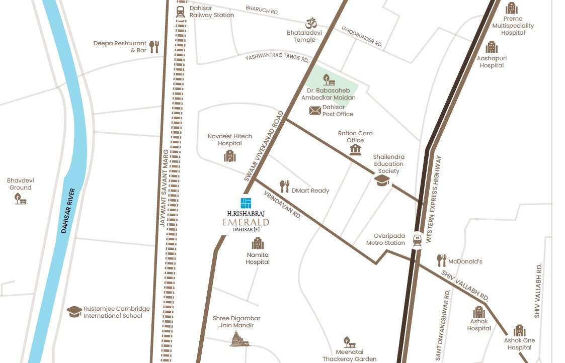 H Rishabraj Emerald Location Image