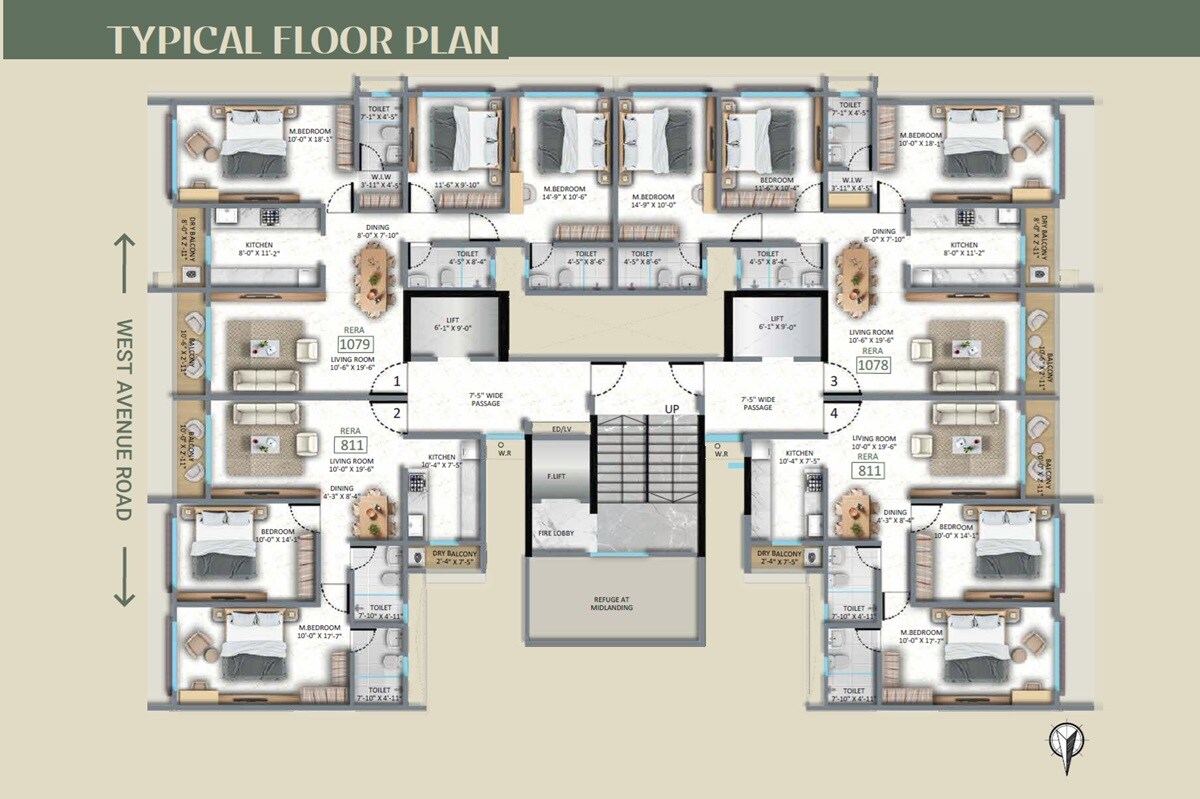 H Rishabraj Mangal Varsha Floor Plans