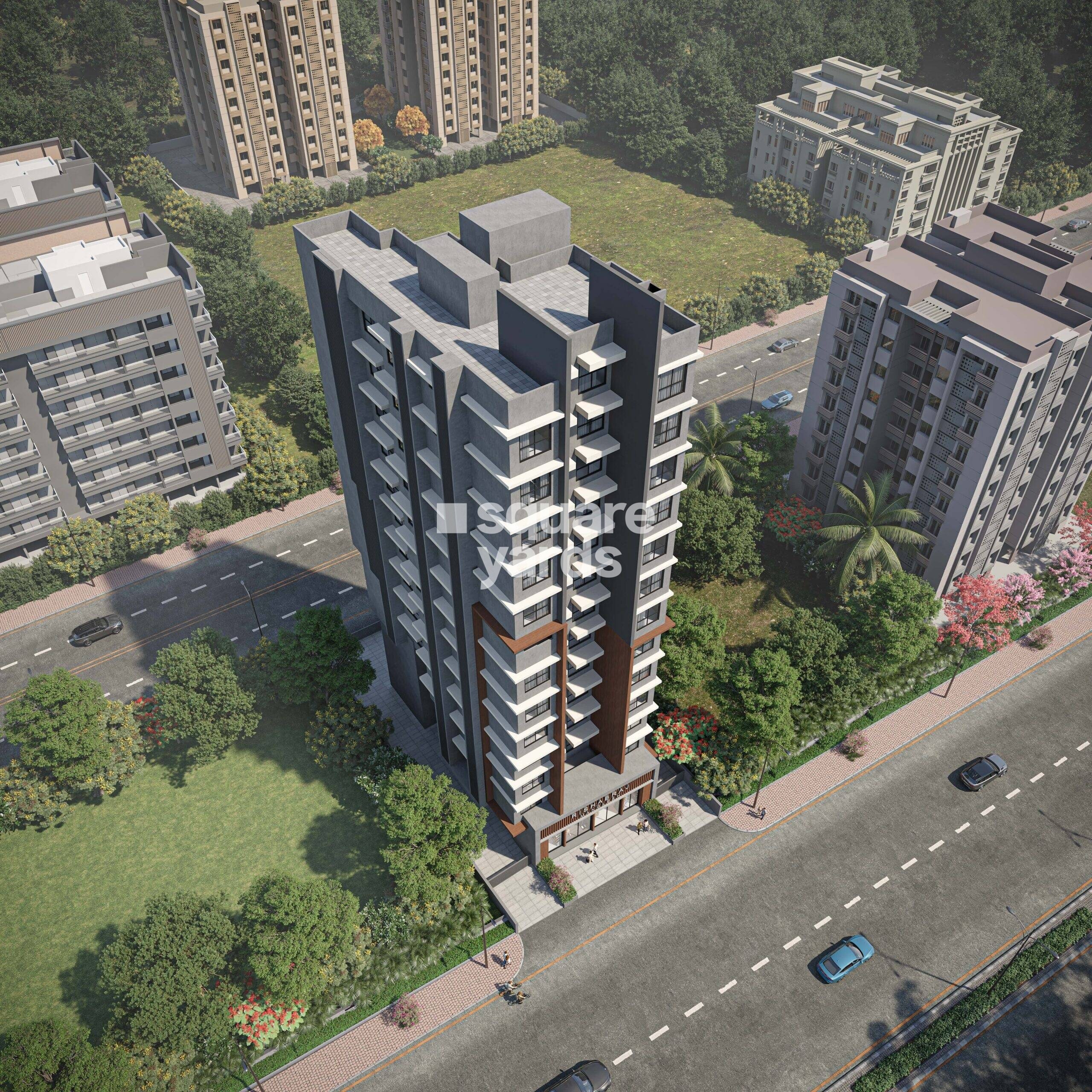 H Rishabraj Mangalesh Tower View