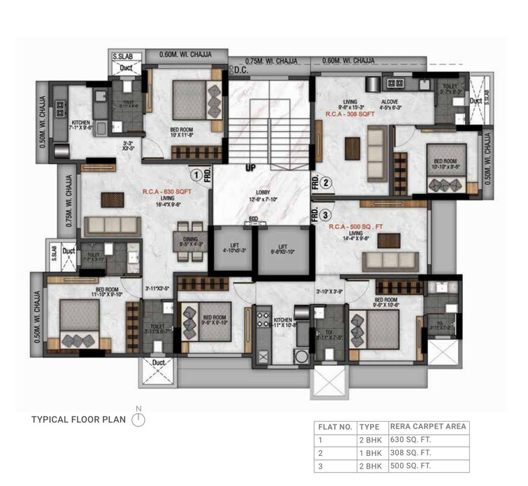 H Rishabraj Matruchhaya Floor Plans