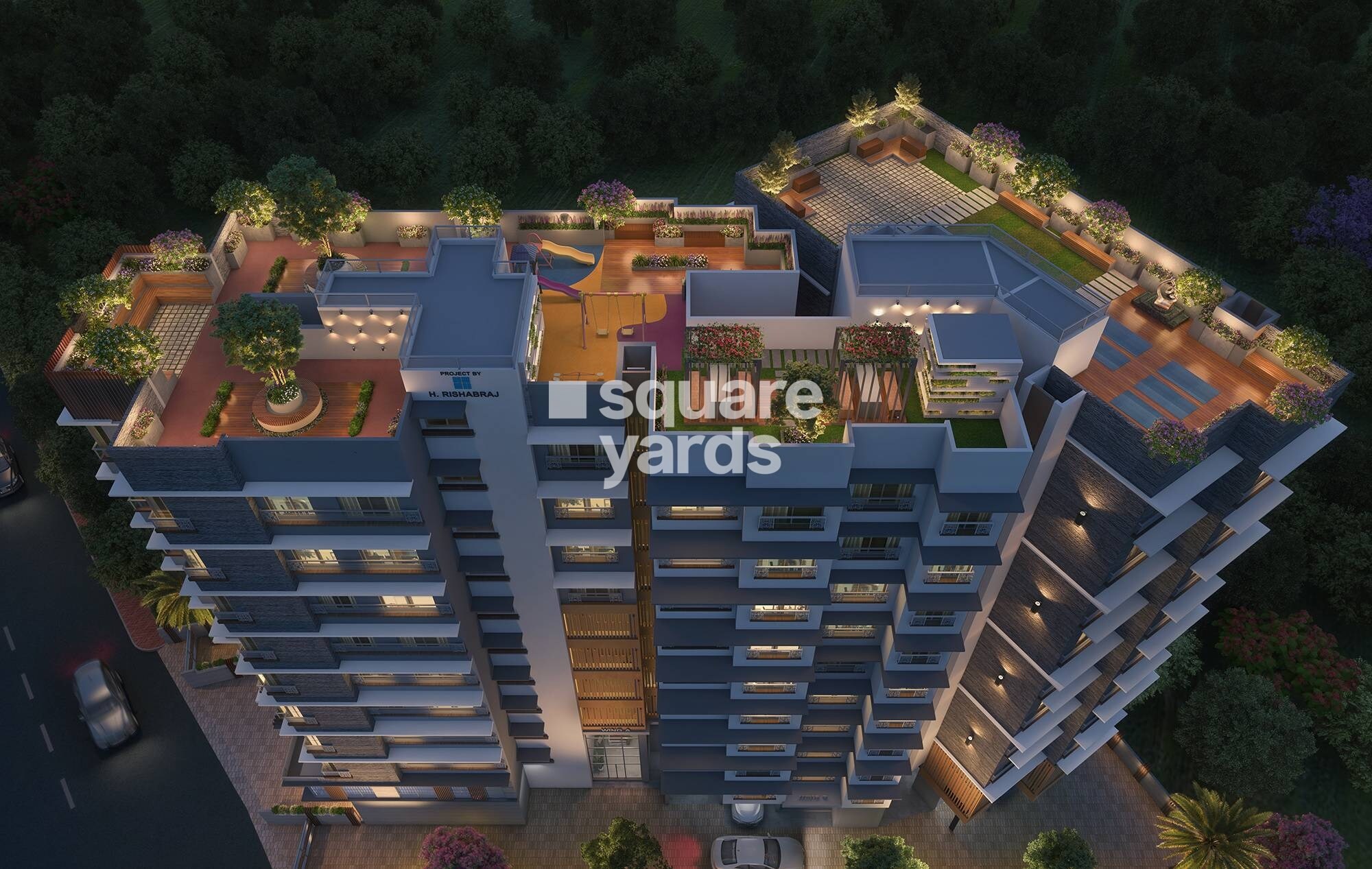 H Rishabraj Saffron Peace Tower View 1