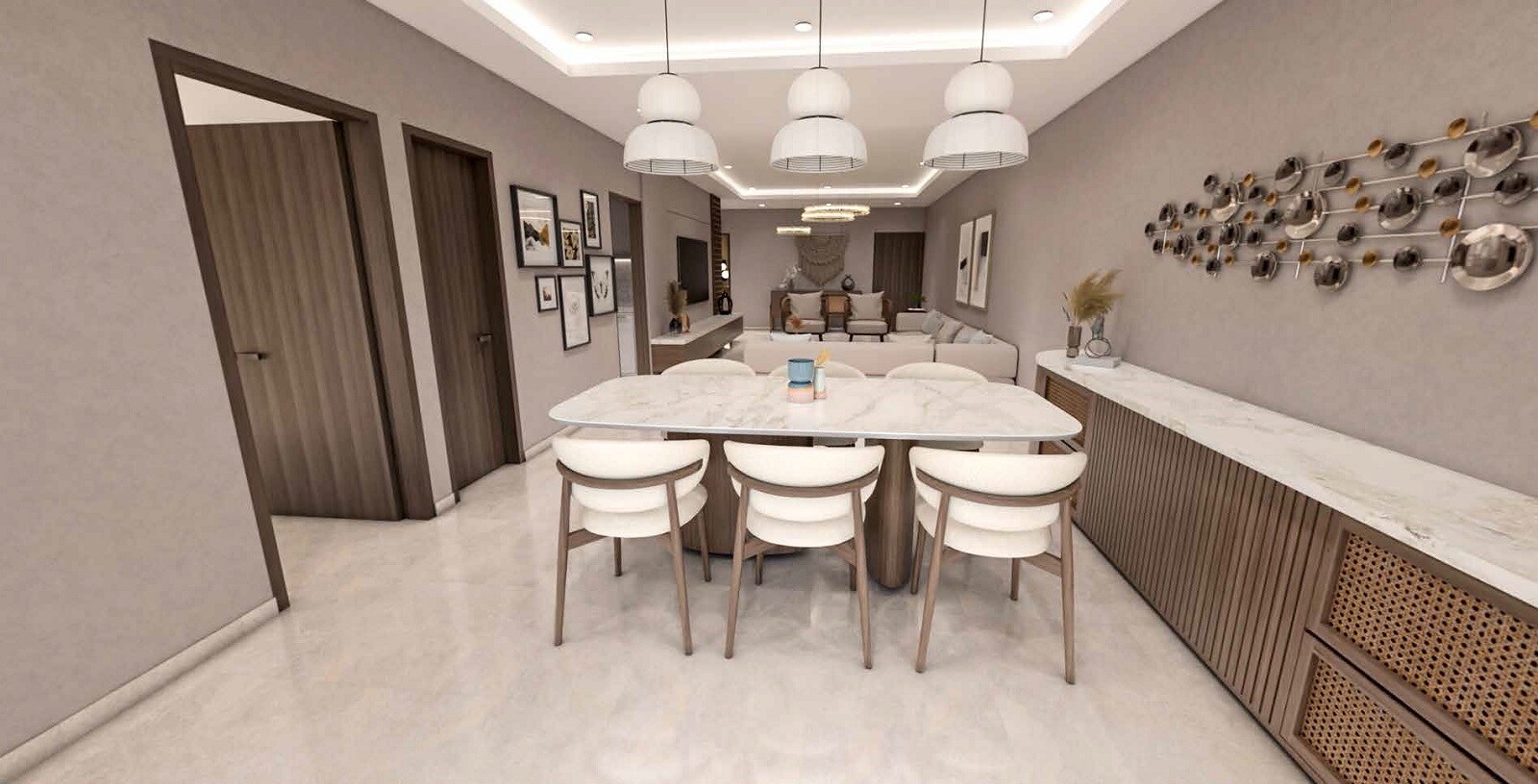 H Rishabraj Trident Apartment Interiors 1