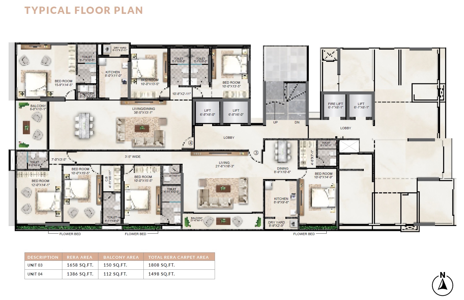 H Rishabraj Trident Floor Plans