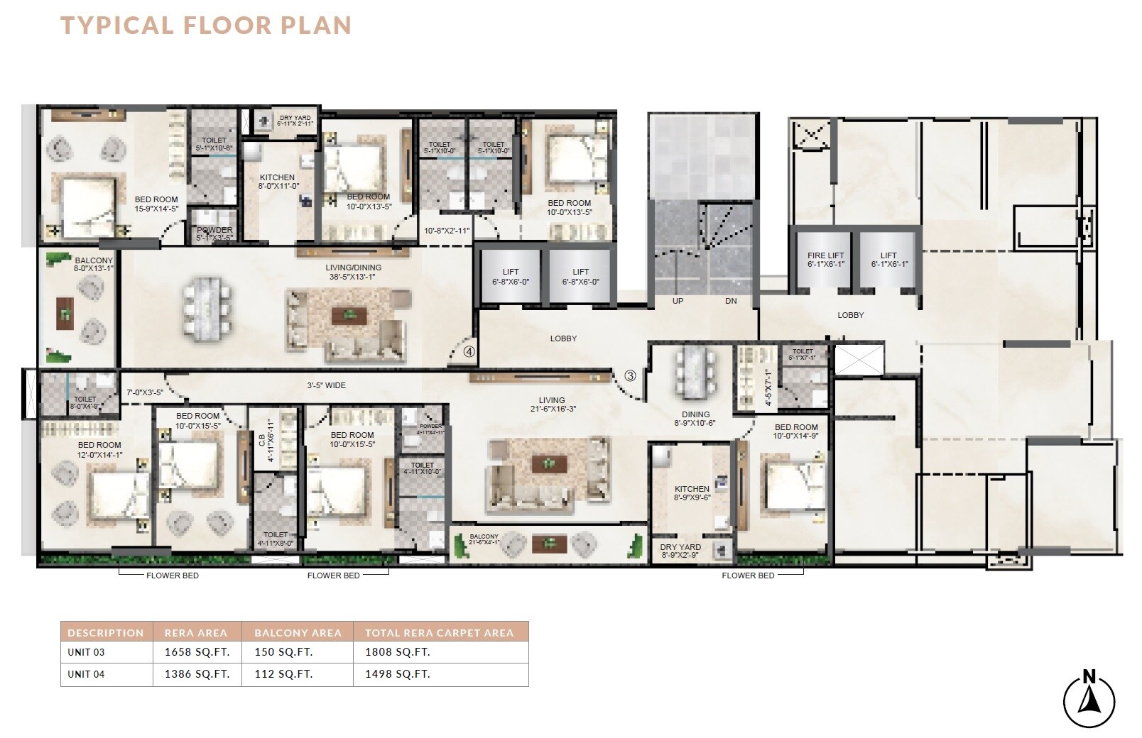 H Rishabraj Trident Floor Plans
