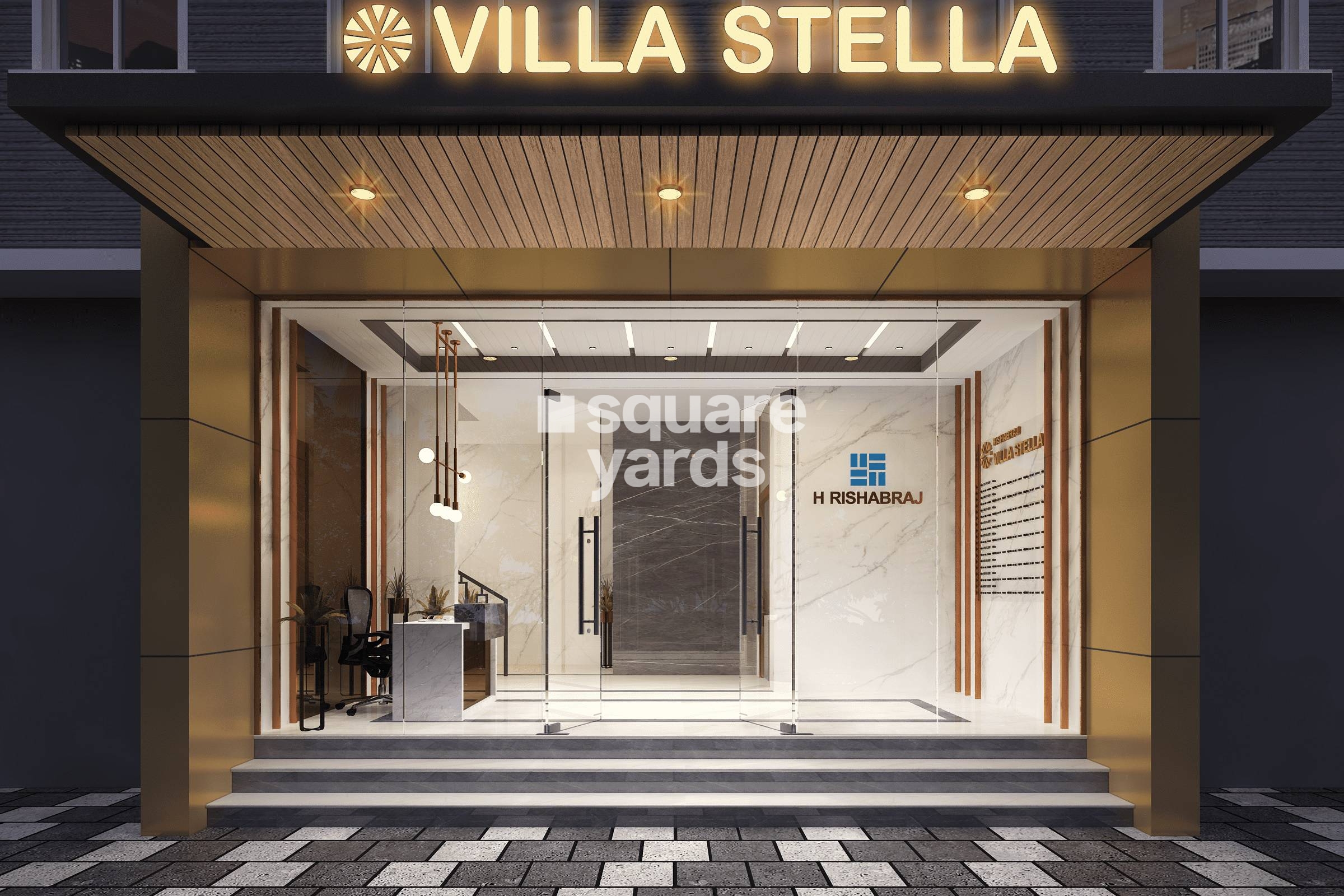 H Rishabraj Villa Stella Entrance View