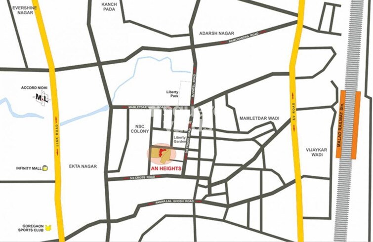 H Square AN Heights Location Image