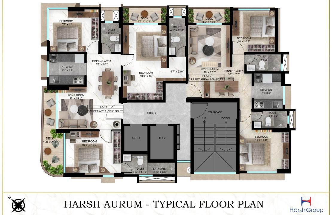 Harsh Aurum Floor Plans
