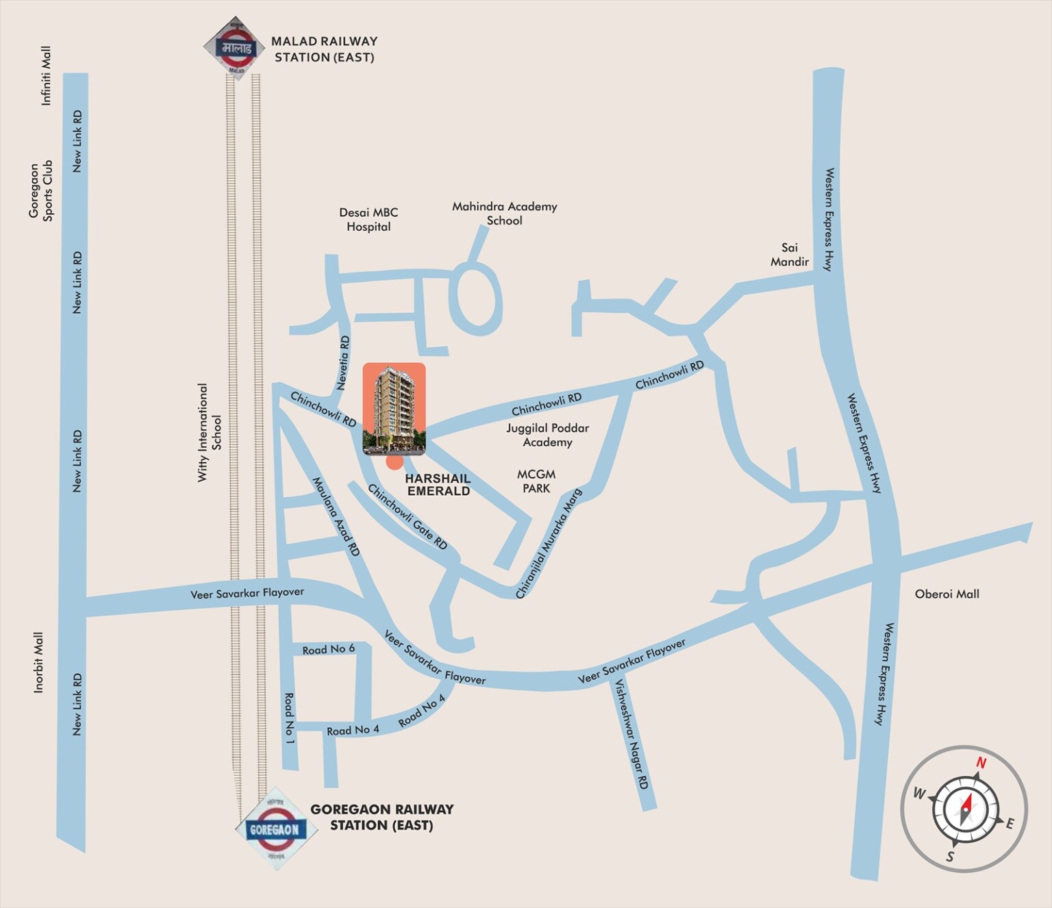 Harshail Emerald Location Image