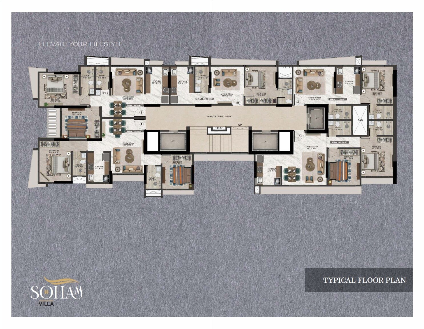 Hazari Soham Villa Floor Plans