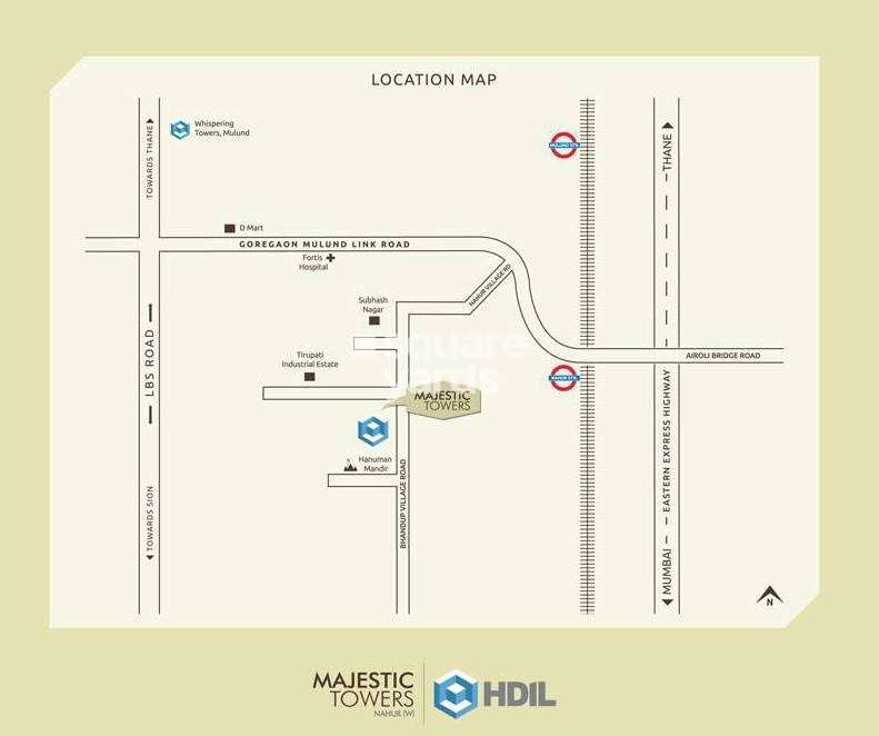 hdil majestic tower project location image1