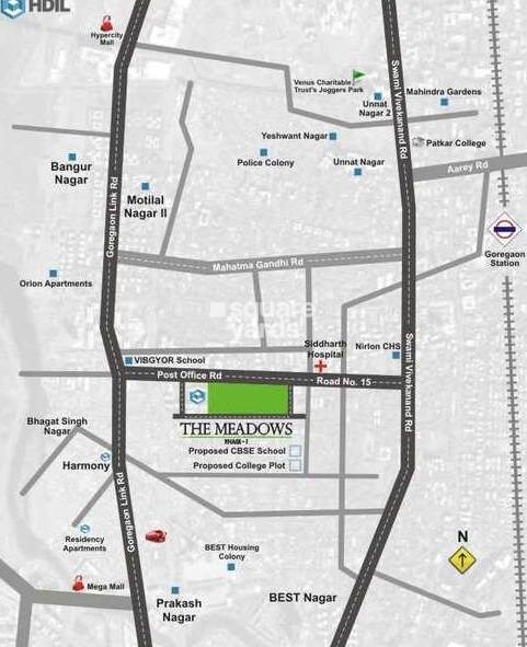 HDIL The Meadows Location Image