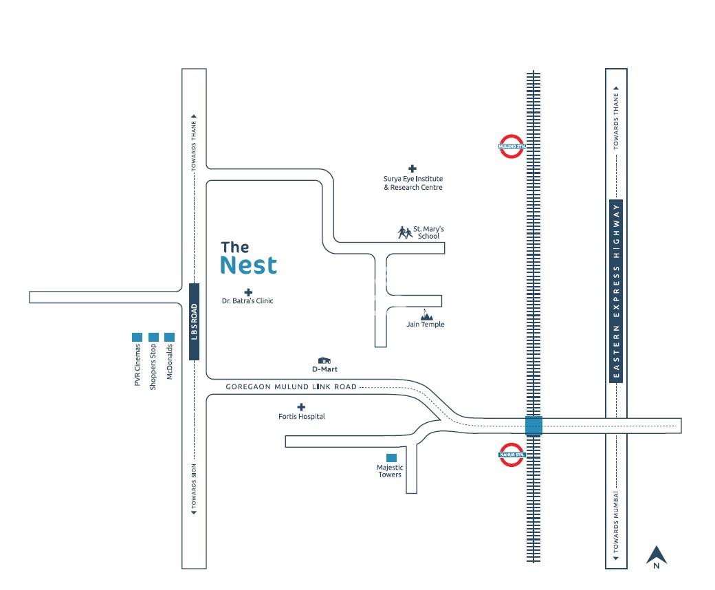 HDIL The Nest Location Image