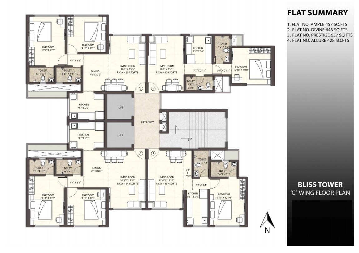Hi Bliss Tower Floor Plans