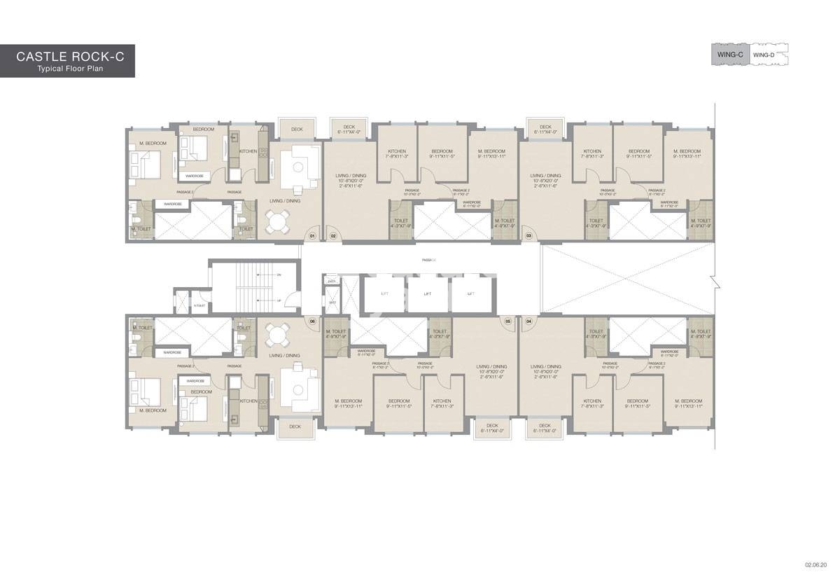 Hiranandani Castle Rock Wing C And D Floor Plans 1