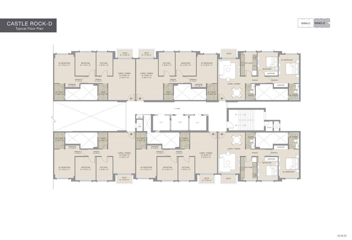 Hiranandani Castle Rock Wing C And D Floor Plans 2