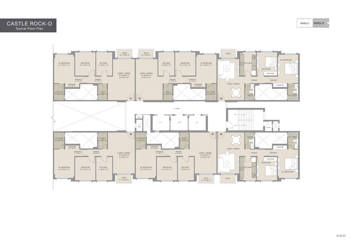 Hiranandani Castle Rock Wing C And D Floor Plans 2