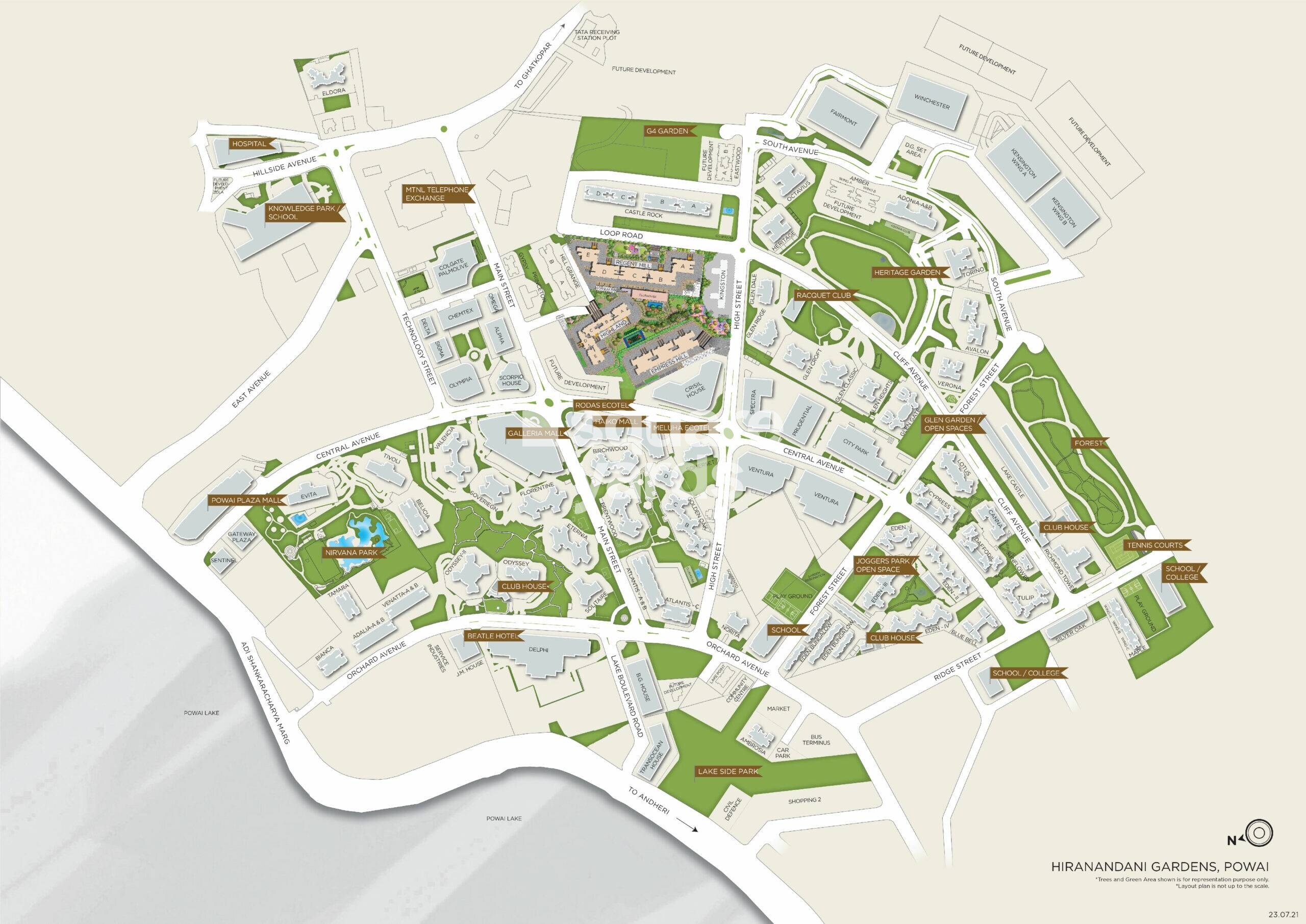 Hiranandani Gardens Tivoli Master Plan Image