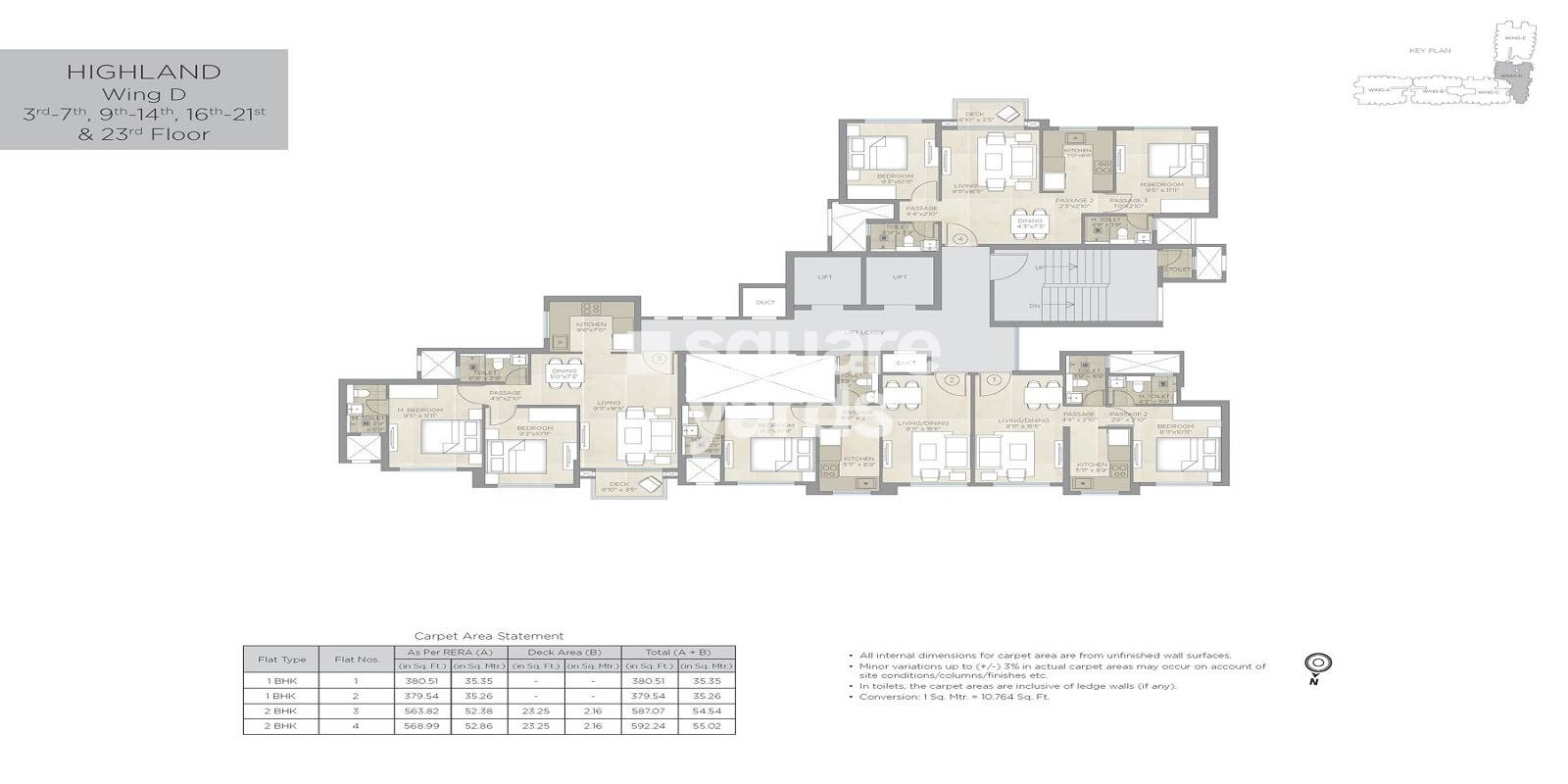 Hiranandani Highland Floor Plans 4
