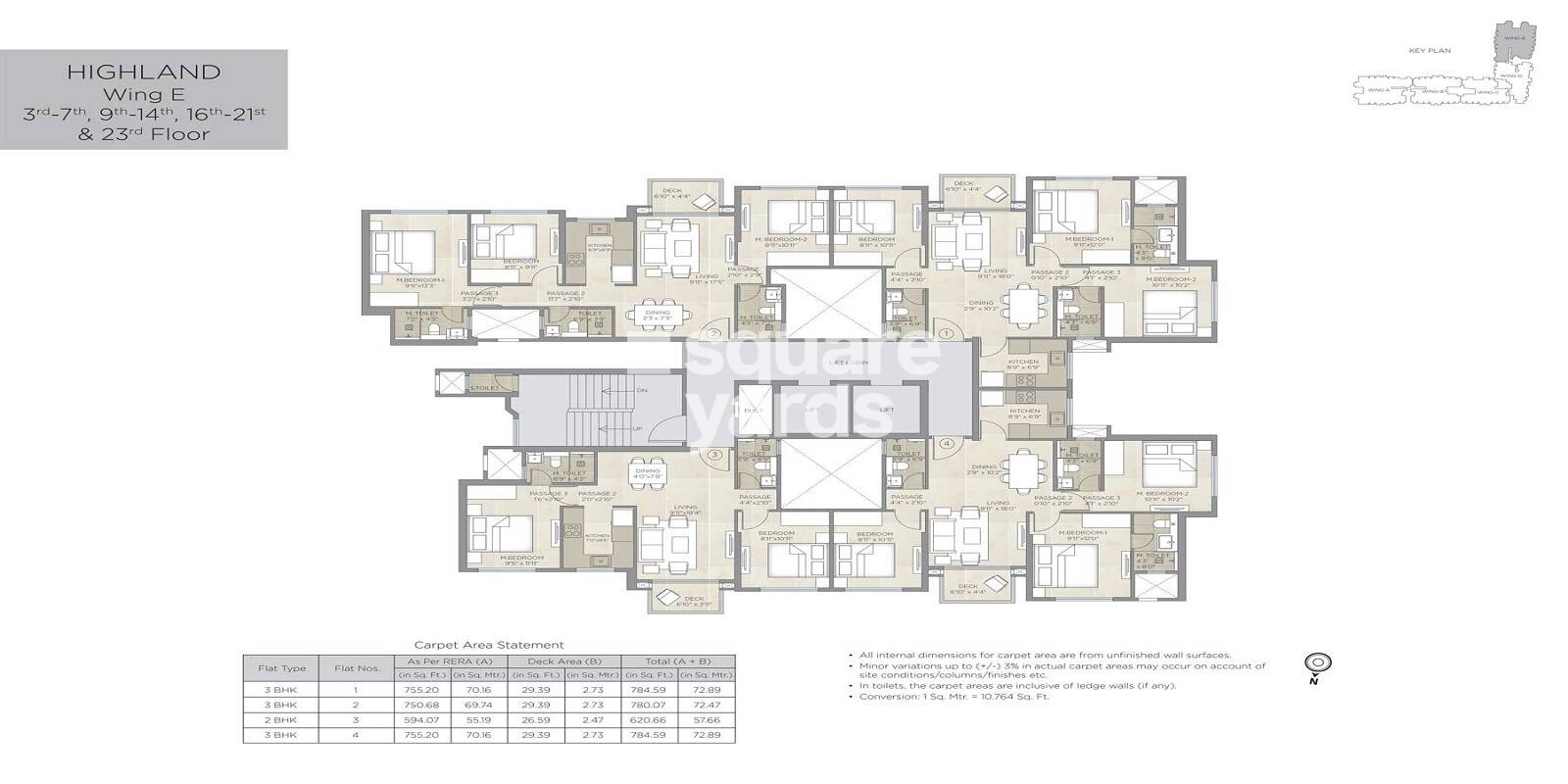 Hiranandani Highland Floor Plans 5