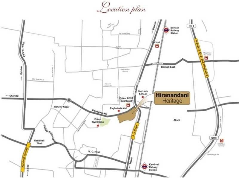 Hiranandani Rivona Location Image