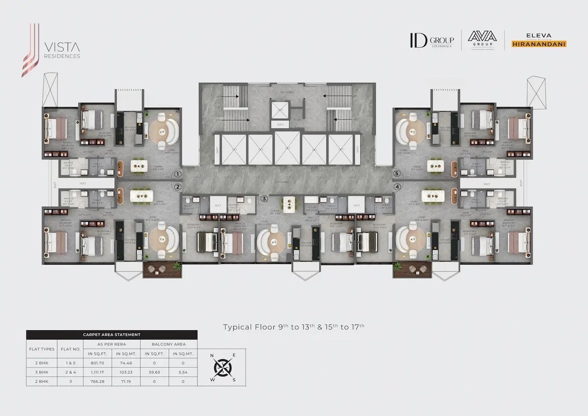 Hiranandani Vista Residences Floor Plans 1