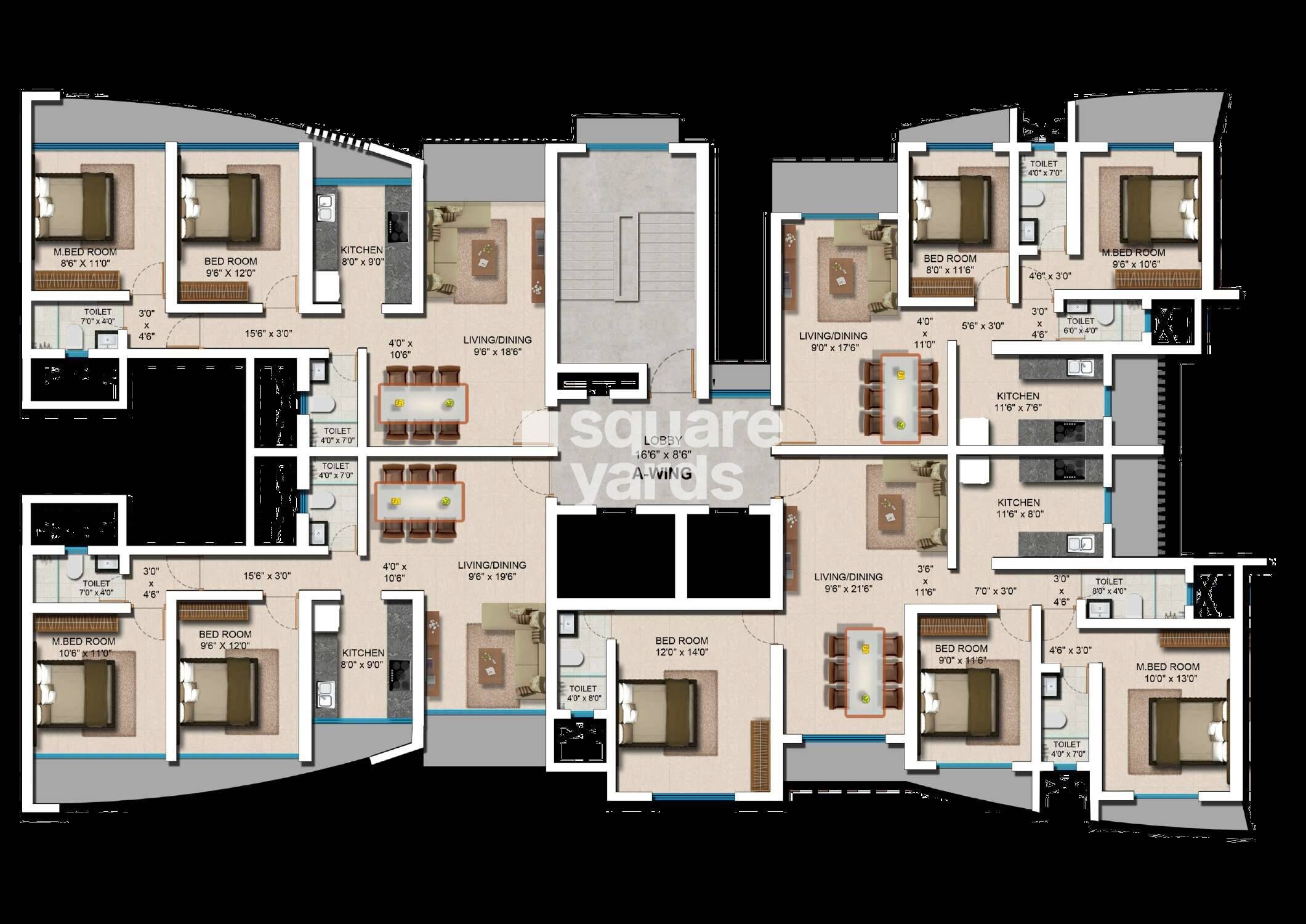 Hirani 24K Residencies Floor Plans 1