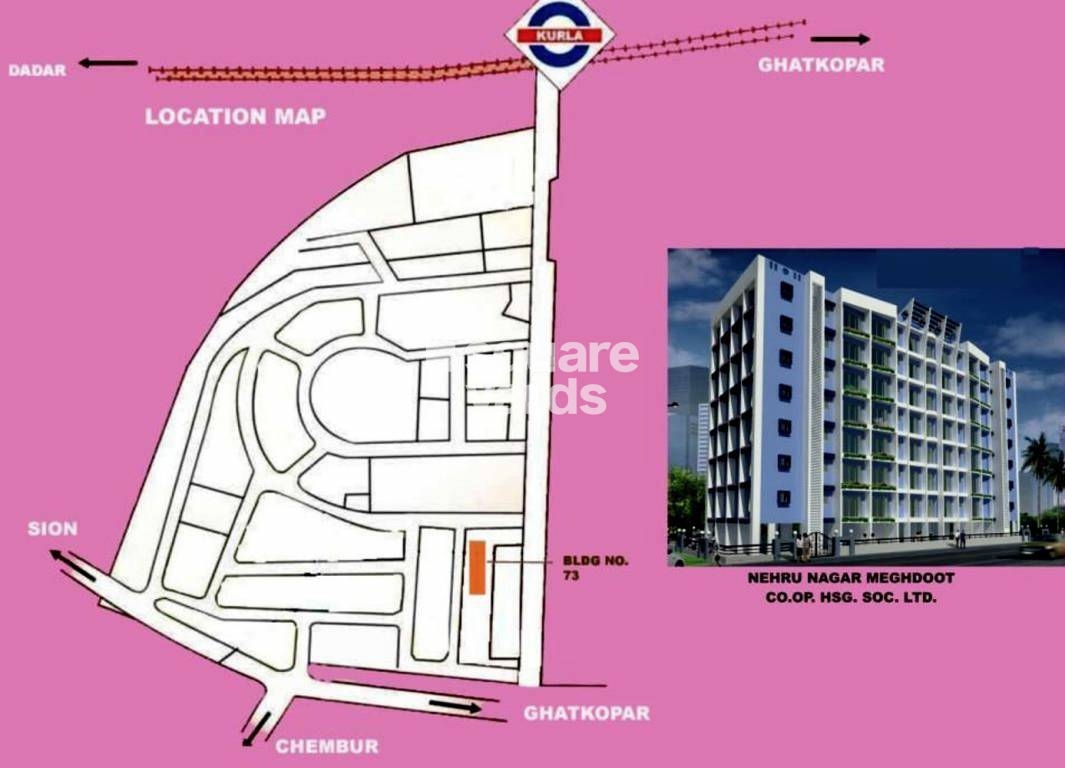 Hirani Meghdoot Apartment Location Image