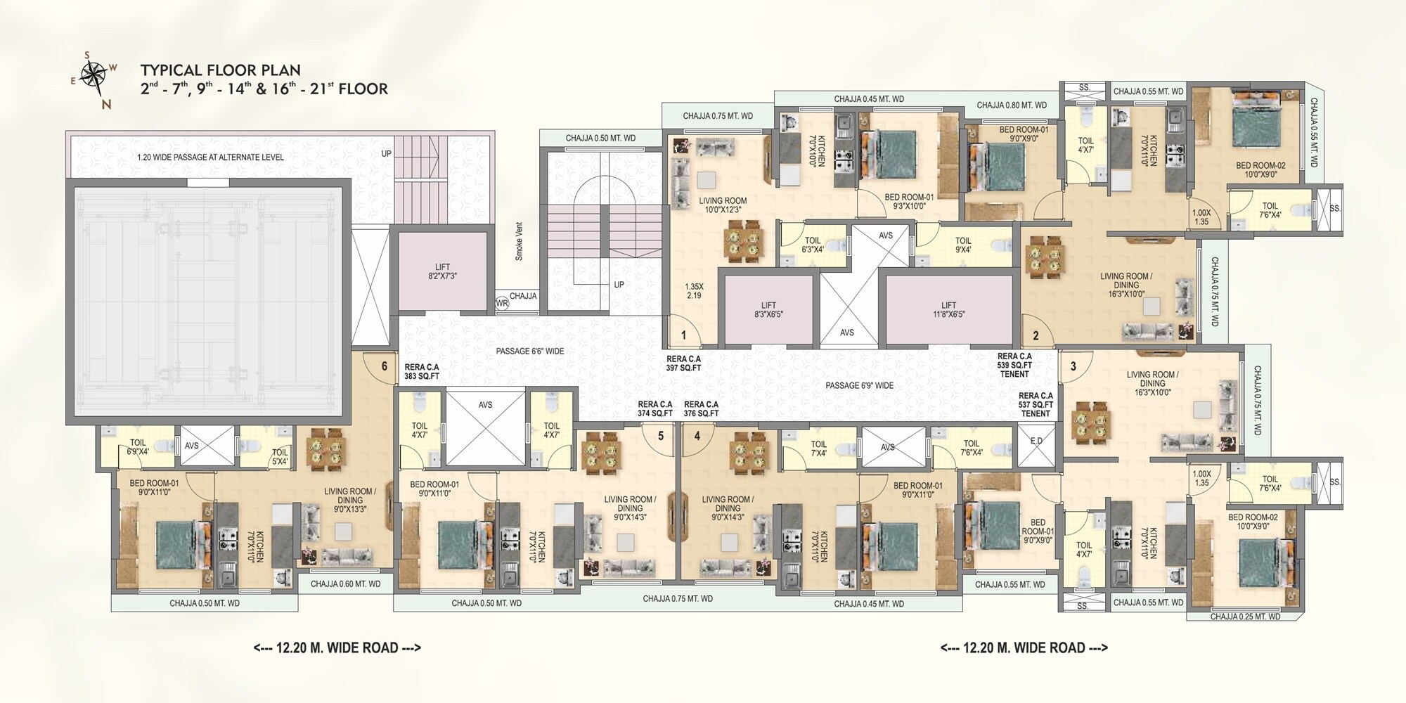 Hirani Om Sukhkarta Heights Floor Plans 2