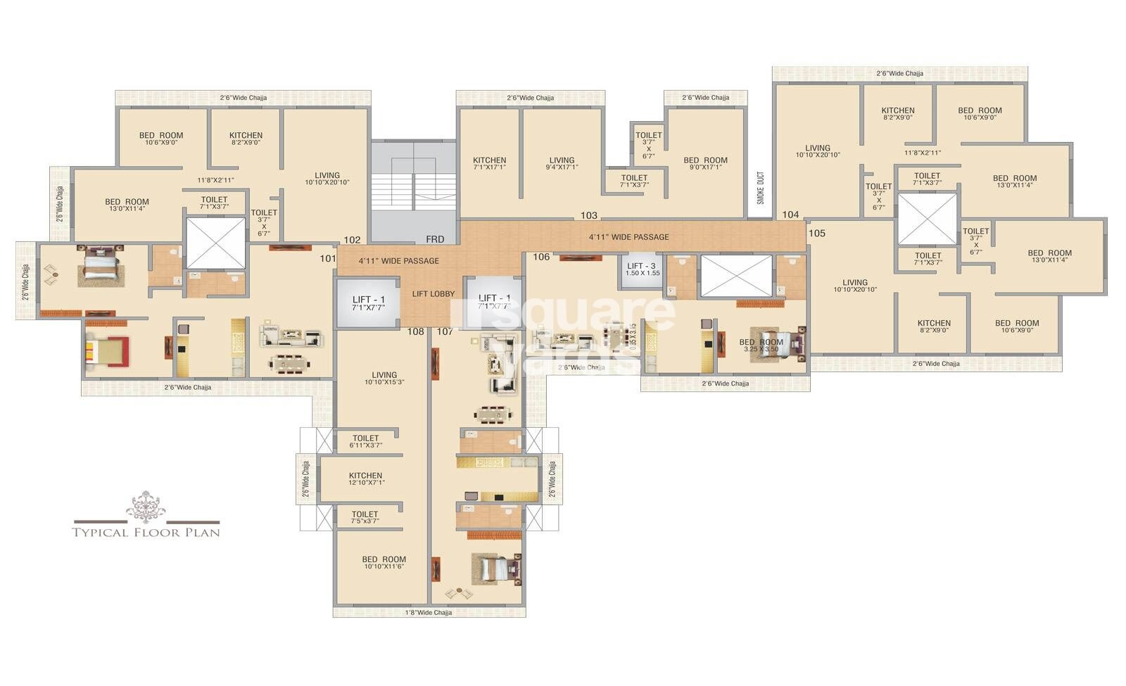 Hirani Swanand Oasis Floor Plans