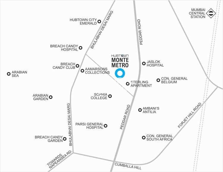 Hubtown Monte Metro Location Image