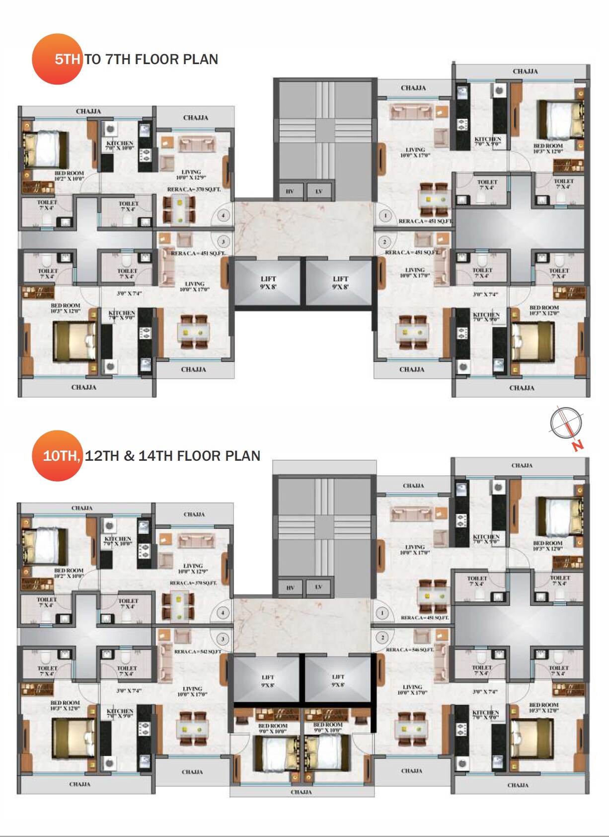 Hum Durga Floor Plans