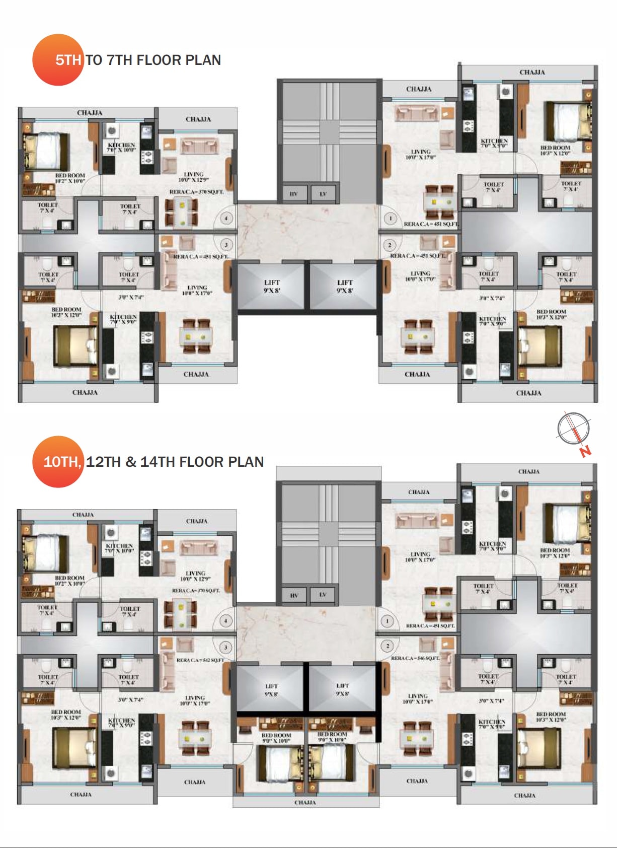Hum Durga Floor Plans
