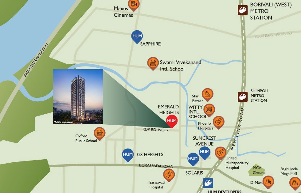 Hum Emerald Heights Location Image