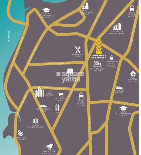 Indiabulls Sky Forest Location Image