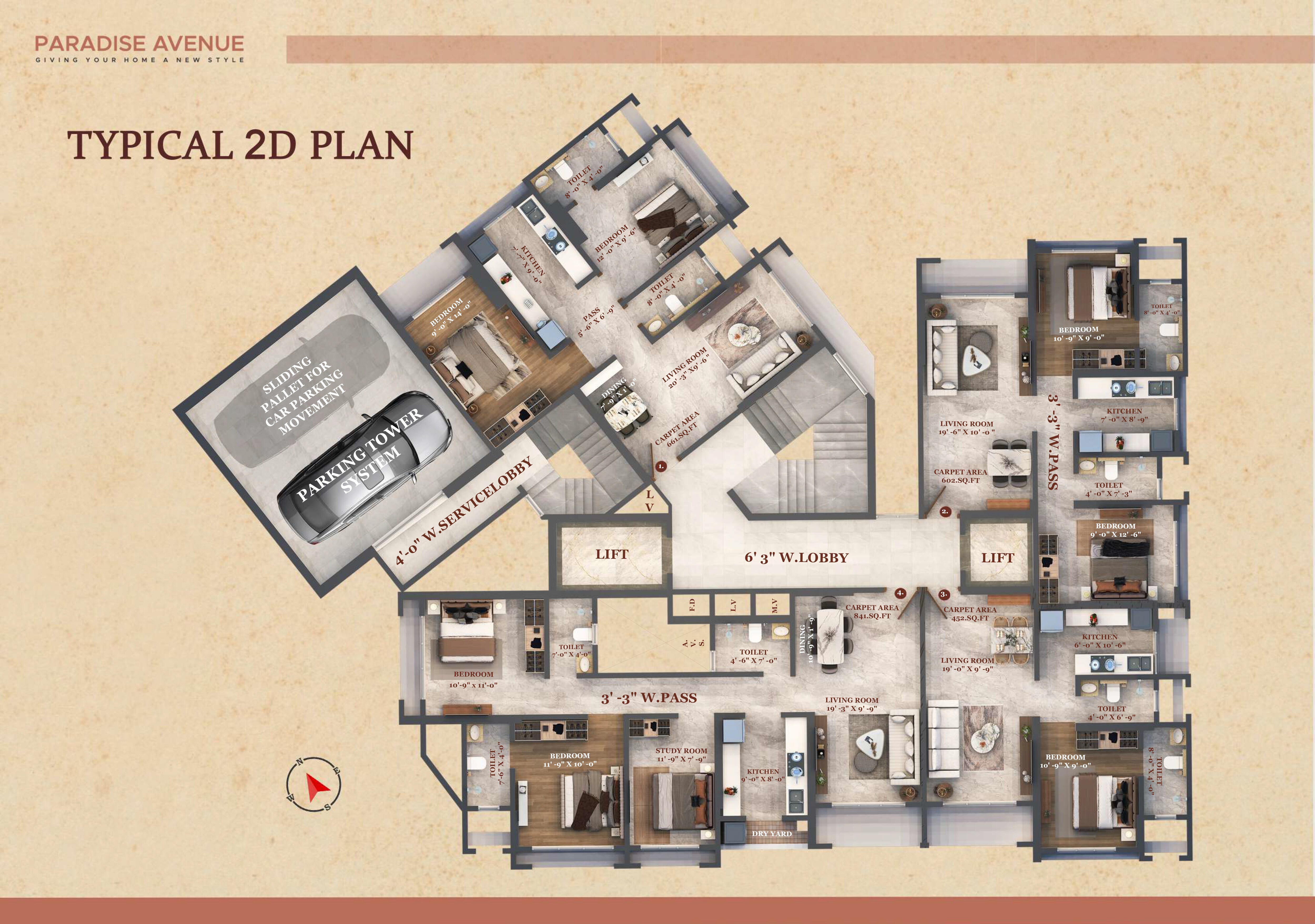 Infinity Paradise CHS Floor Plans