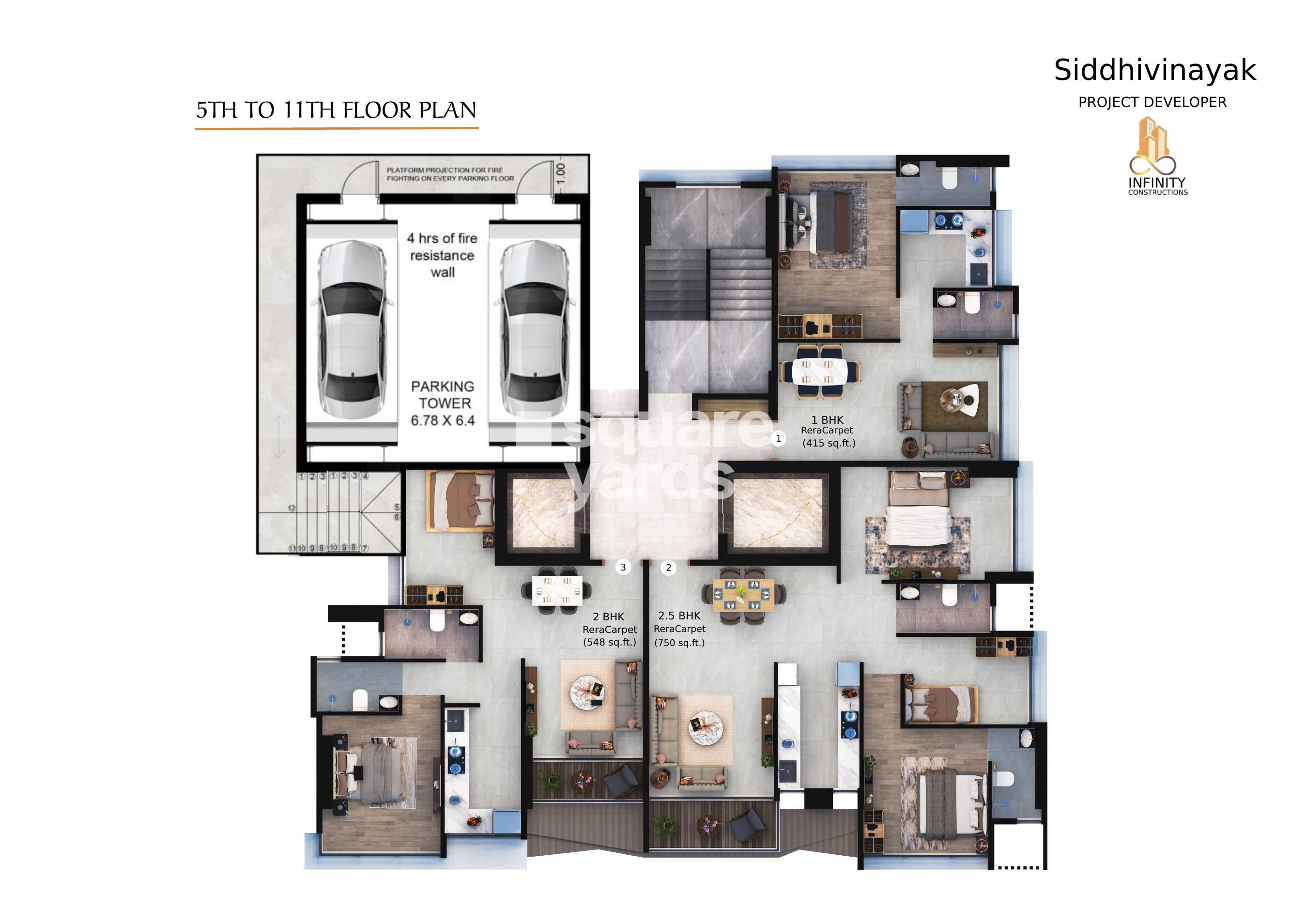 Infinity Siddhivinayak CHS Floor Plans