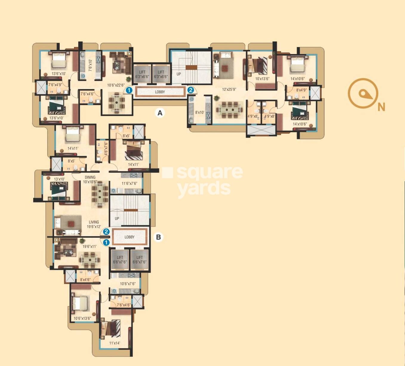 Interintel Gurnani Palms Floor Plans