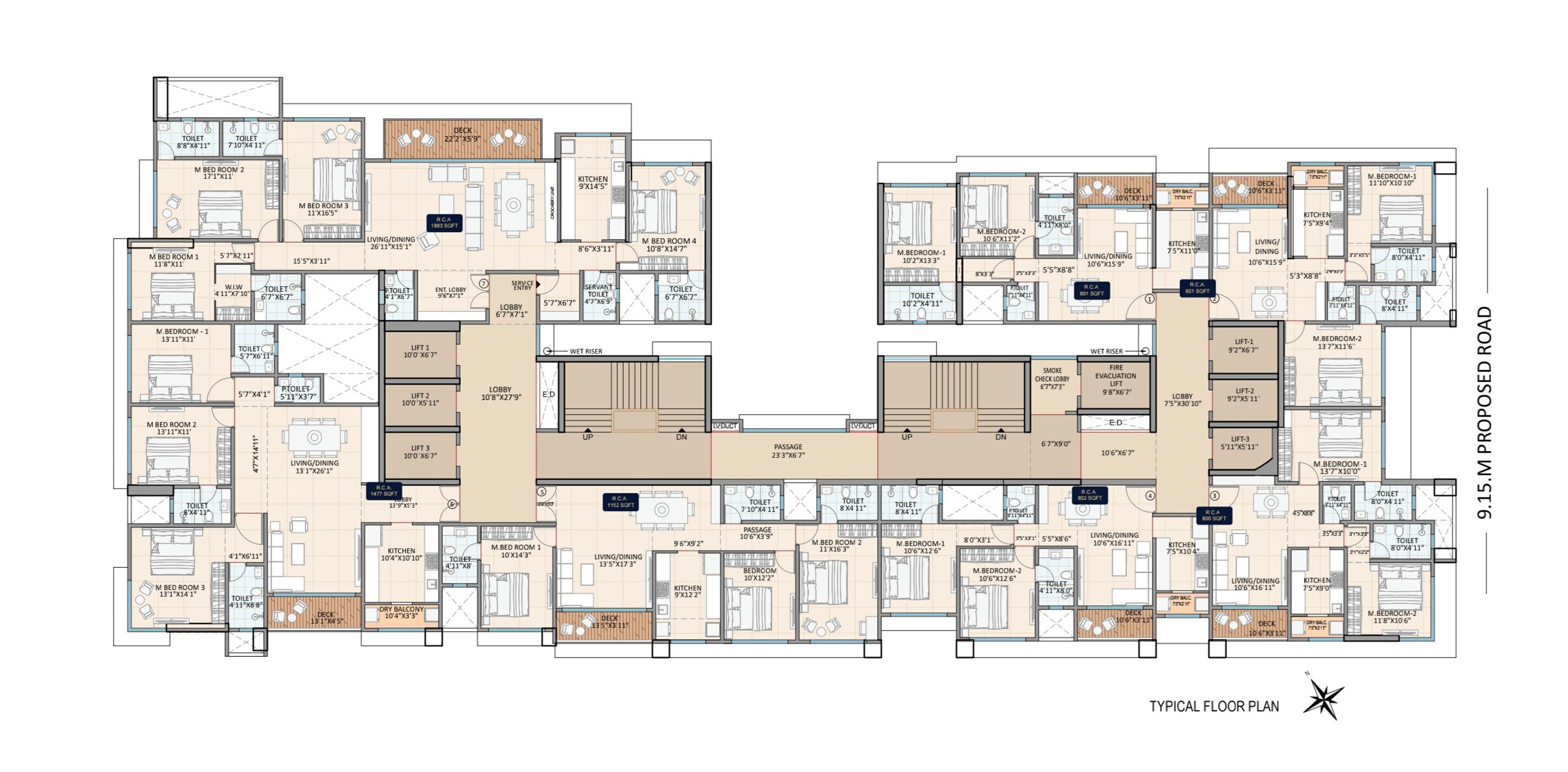Je and Vee Shree Gopaldham Floor Plans