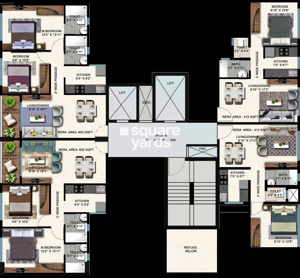 Je And Vee Shree Satyam Floor Plans